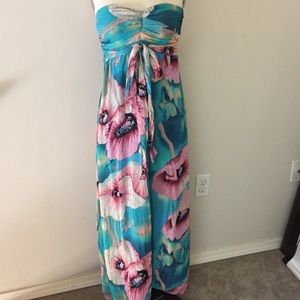 Floral Maxi Dress Size XS